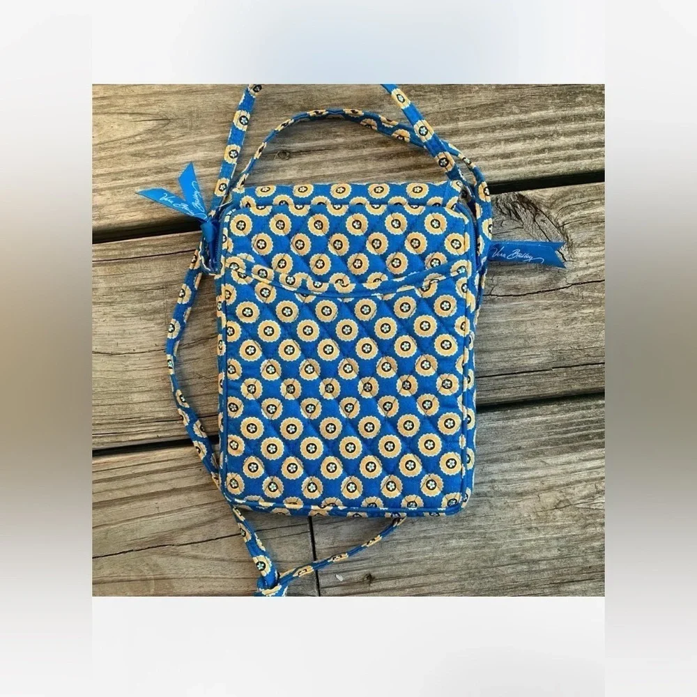 Vera Bradley riviera Floral Blue yellow Crossbody Bag Set backpack cross body